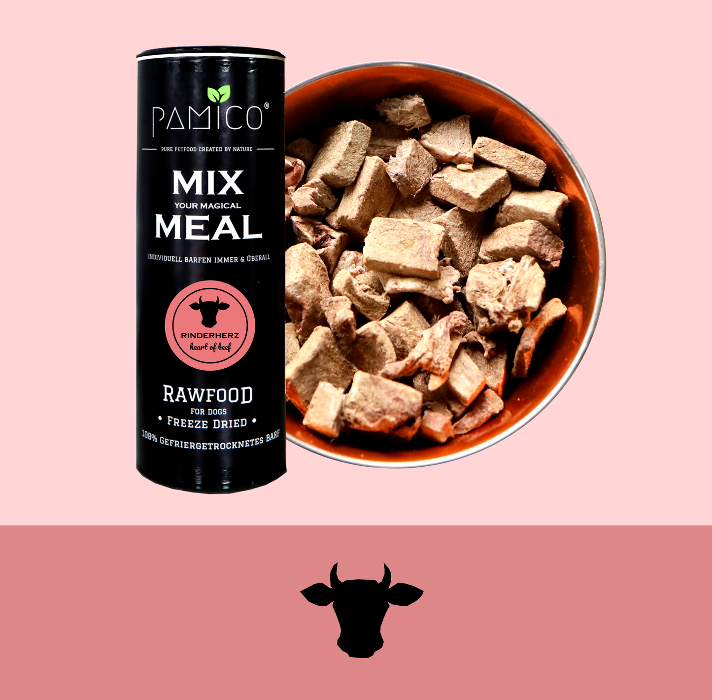 Rinderherzen gefriergetrocknet - MIX MEAL Trockenbarf - Pamico