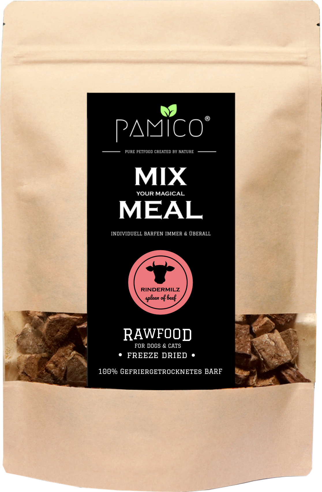 Rindermilz gefriergetrocknet - MIX MEAL Trockenbarf - Pamico