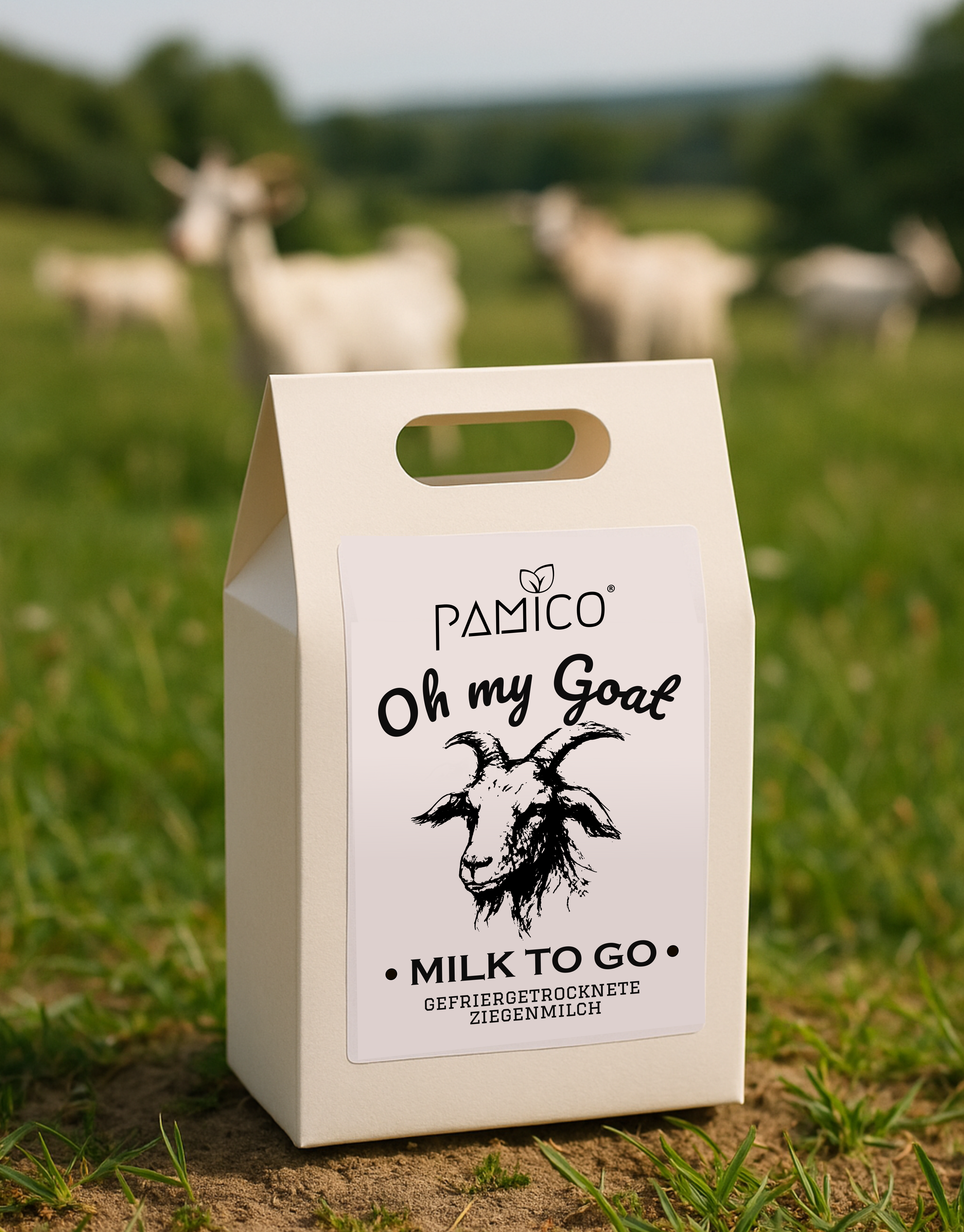Ziegenmilch gefriergetrocknet - oh my goat milk to go - für Hunde & Katzen Pamico
