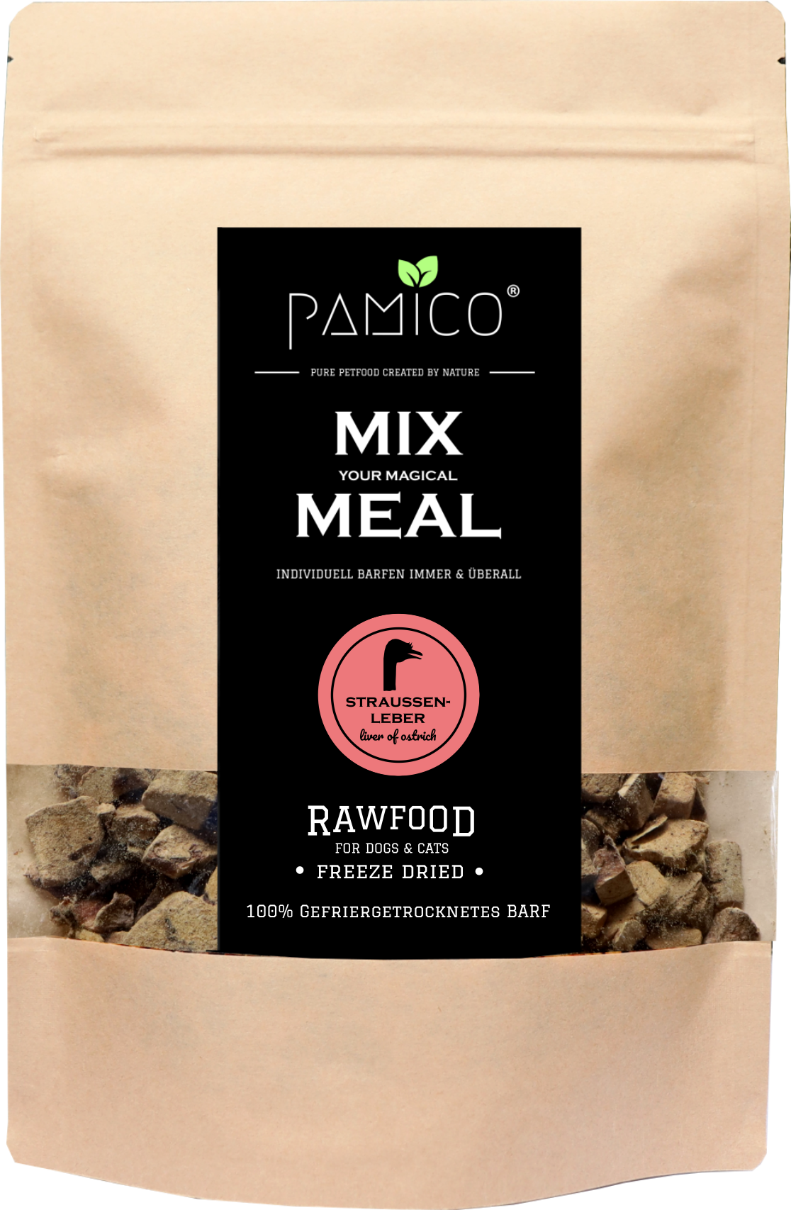 Straußenleber gefriergetrocknet - MIX MEAL Trockenbarf - Pamico