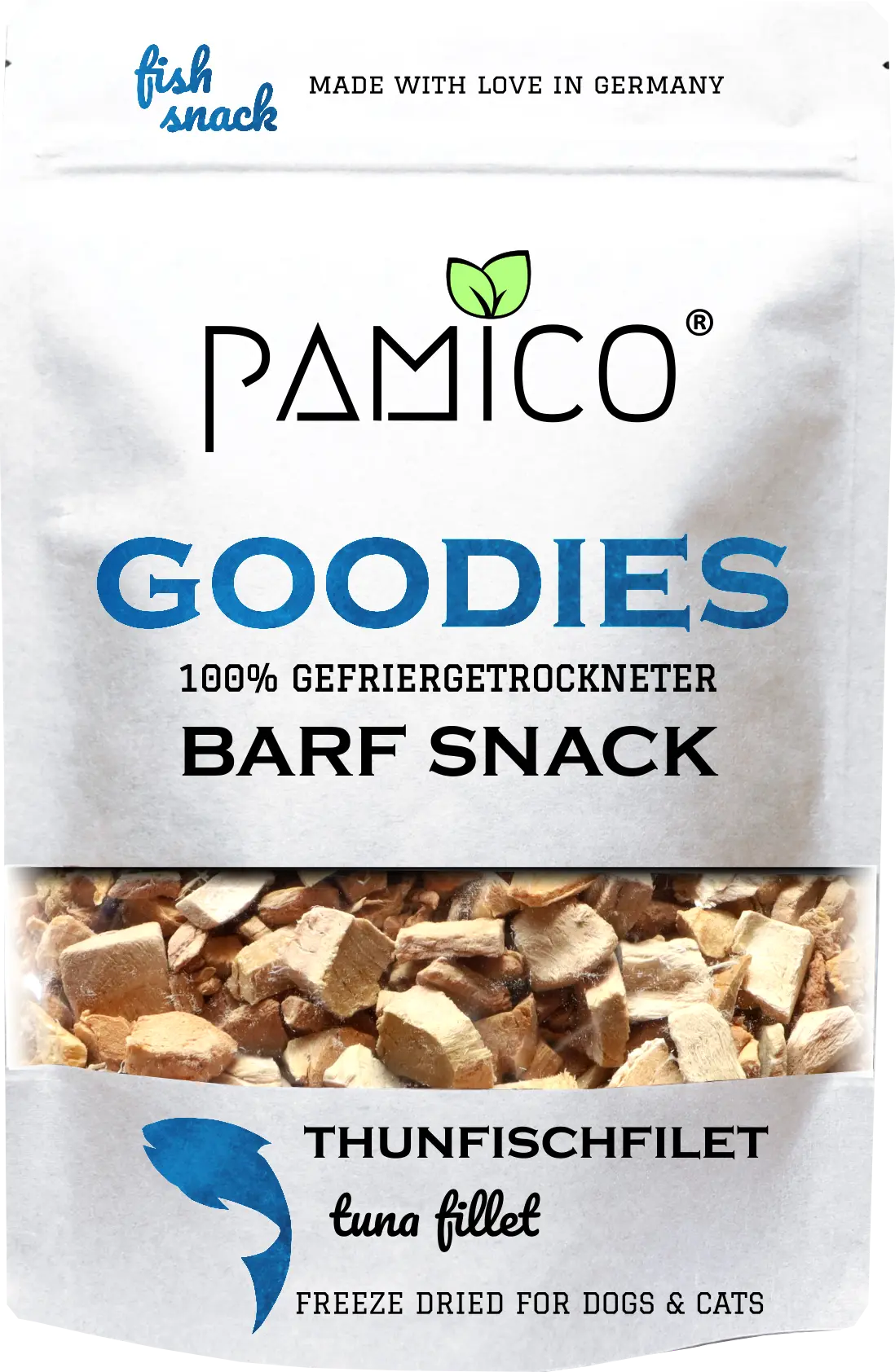 Thunfischfilet gefriergetrocknet - BARF Snack Goodies for dogs & cats - Pamico