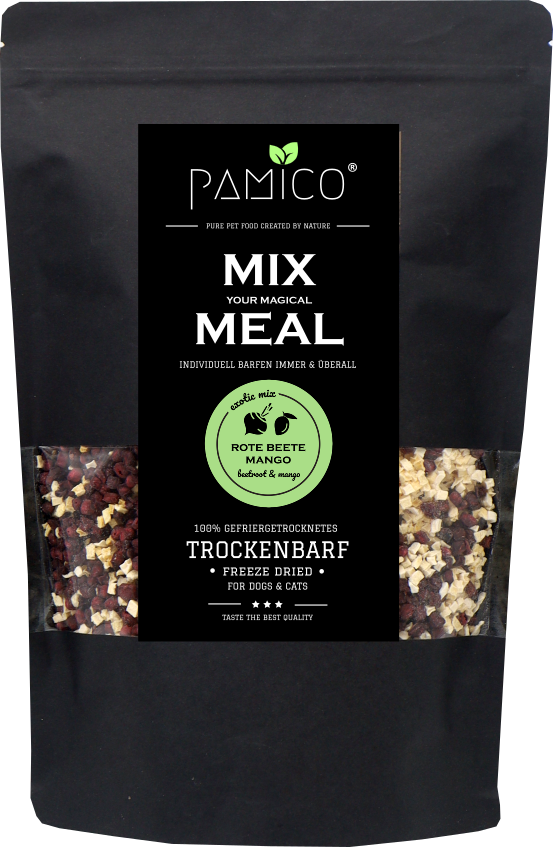 Rote Beete & Mango gefriergetrocknet - MIX MEAL Trockenbarf - Pamico