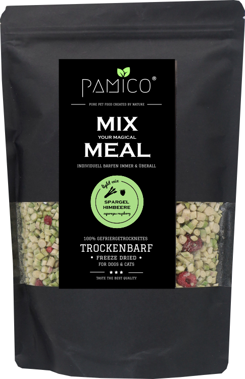 Grüner Spargel & Himbeere gefriergetrocknet - MIX MEAL Trockenbarf - Pamico