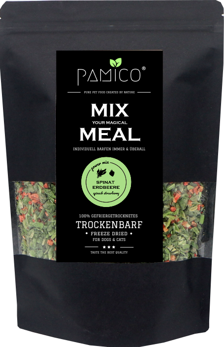 Spinat & Erdbeere gefriergetrocknet - MIX MEAL Trockenbarf - Pamico
