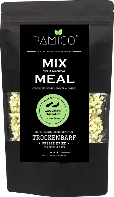 Zucchini & Banane gefriergetrocknet - MIX MEAL Trockenbarf - Pamico