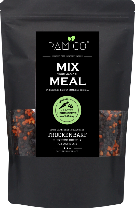 Karotte & Heidelbeere gefriergetrocknet - MIX MEAL Trockenbarf - Pamico