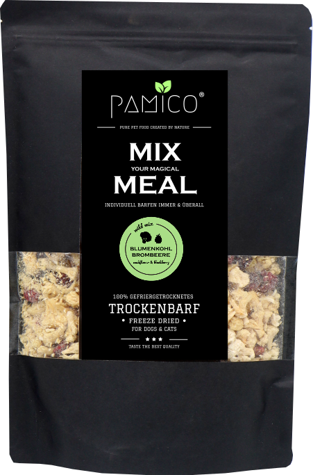 Blumenkohl & Brombeere gefriergetrocknet - MIX MEAL Trockenbarf - Pamico