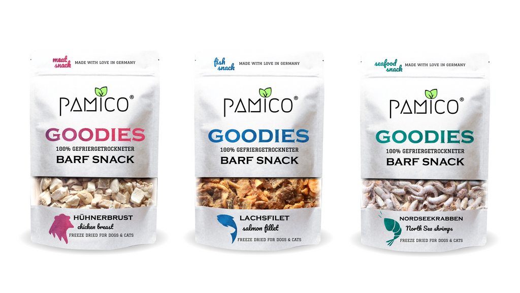 Goodies BARF Snack für Hunde und Katzen - Pamico