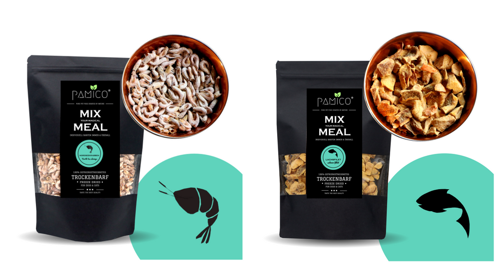 Trockenbarf MIX MEAL Fisch & Meeresfrüchte gefriergetrocknet für Katzen und Hunde