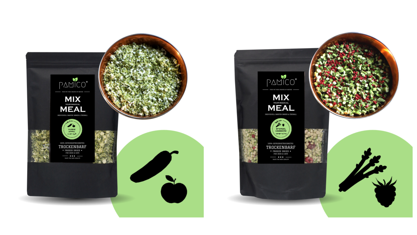 Trockenbarf MIX MEAL Obst & Gemüse gefriergetrocknet für Katzen und Hunde