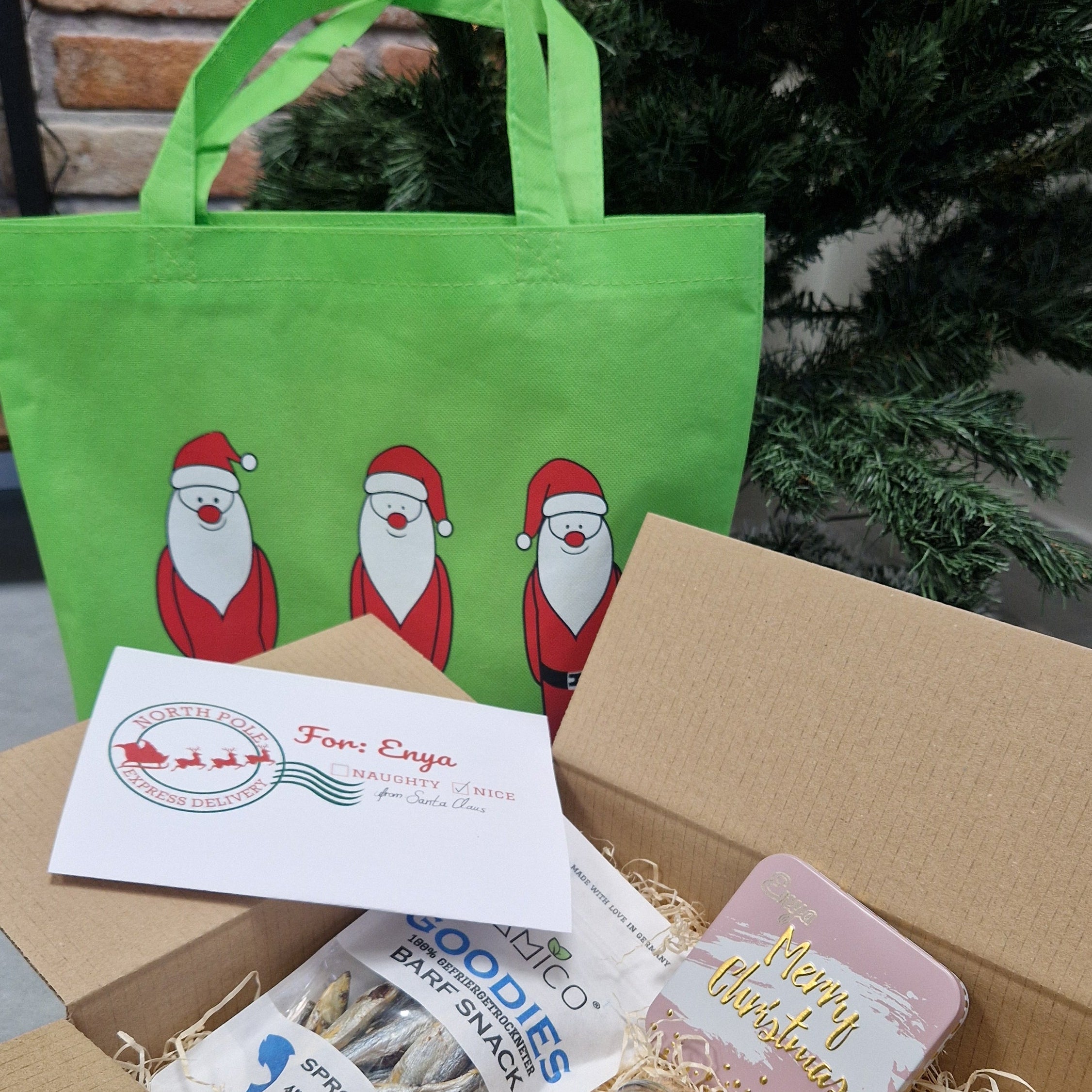 Personalisierte Geschenkbox für Weihnachten