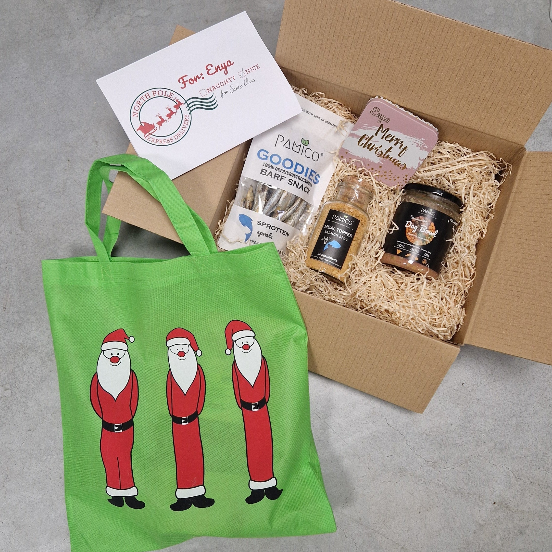 Personalisierte Geschenkbox für Weihnachten