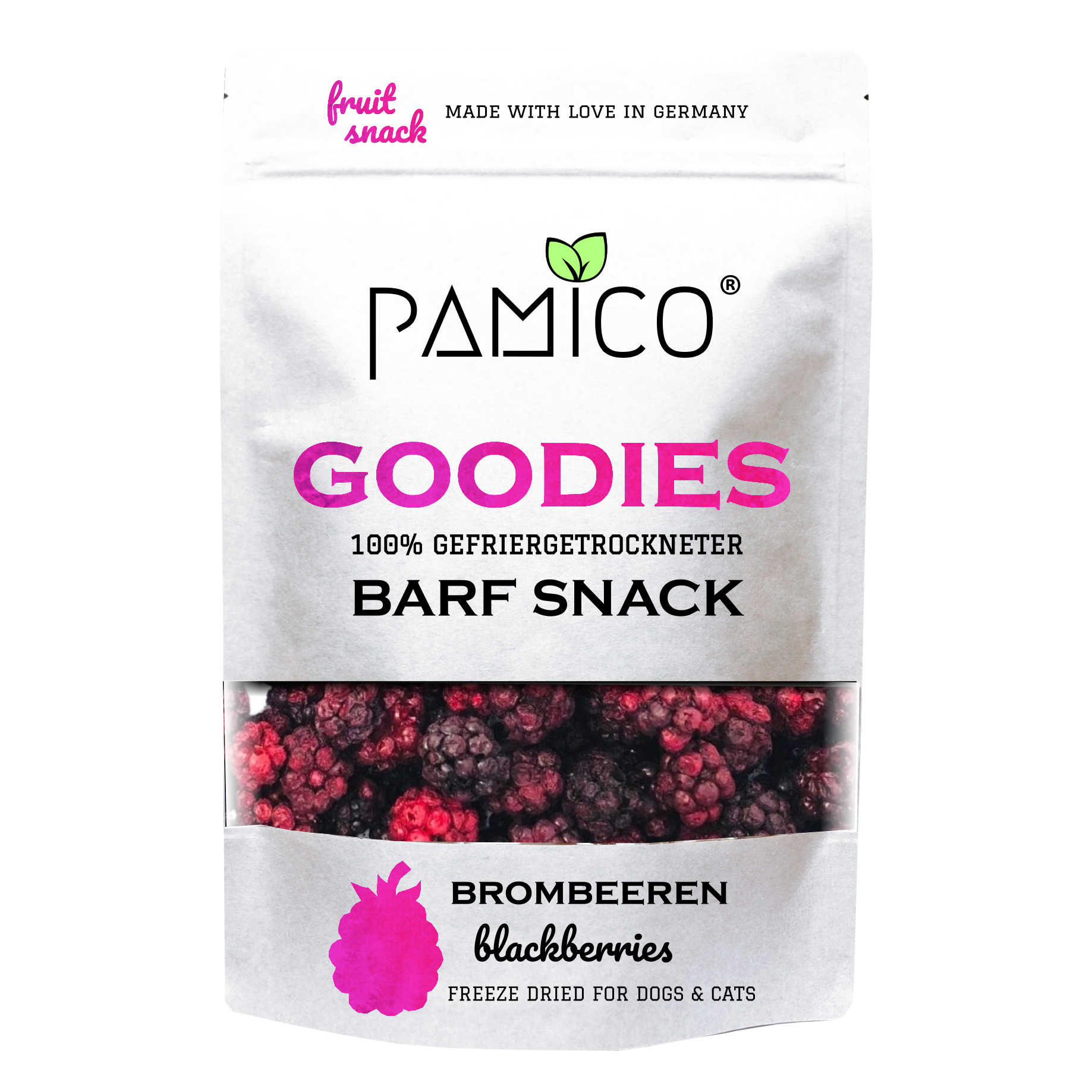 Brombeeren gefriergetrocknet - BARF Snack Goodies for dogs & cats - Pamico
