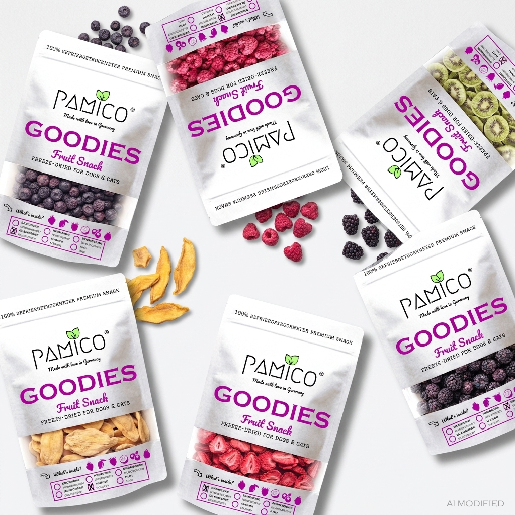 Gefriergetrocknete Brombeeren Goodies für Hunde & Katzen – Vitaminreicher & natürlicher Snack Pamico