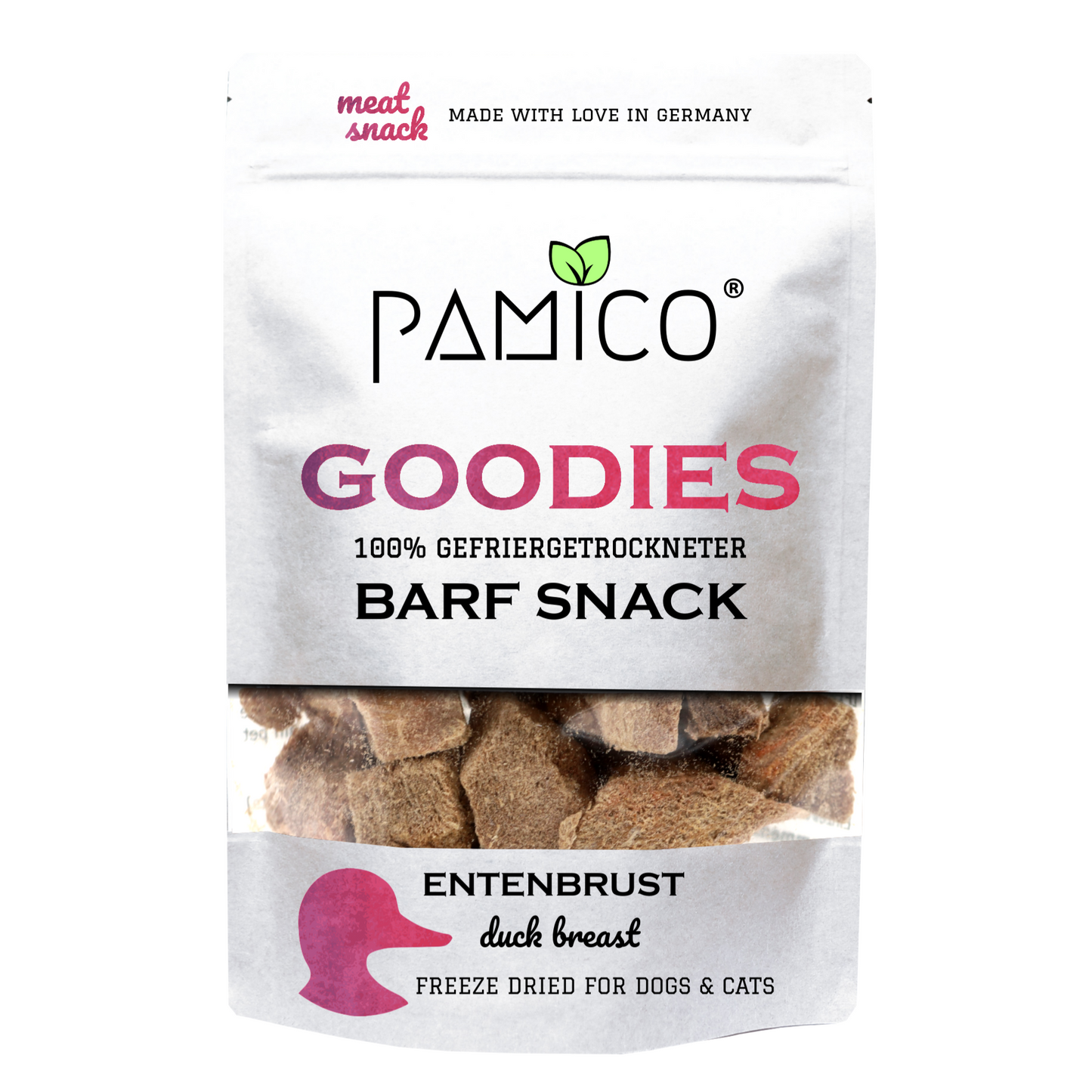 Entenbrust gefriergetrocknet - BARF Snack Goodies for dogs & cats