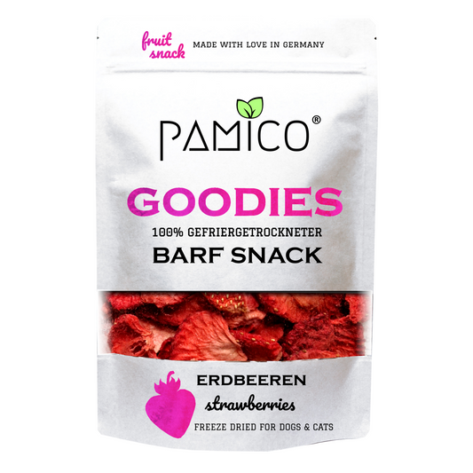 Erdbeeren gefriergetrocknet - BARF Snack Goodies for dogs & cats