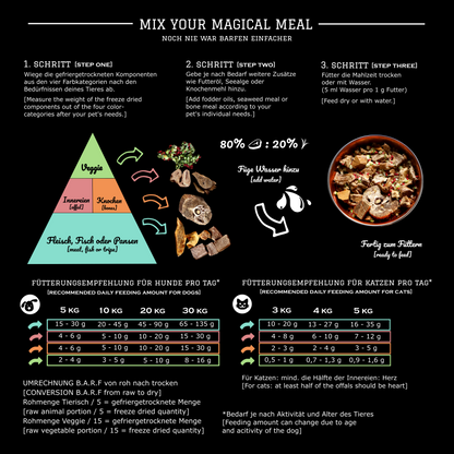 Zucchini & Banane gefriergetrocknet - MIX MEAL Trockenbarf