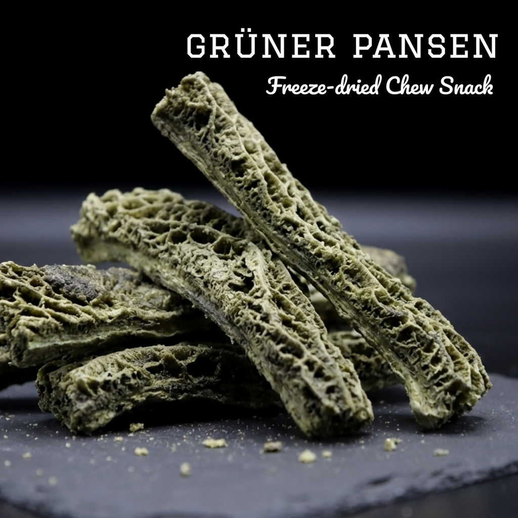 Grüner Pansen gefriergetrocknet - nährstoffreicher Kauartikel für Hunde