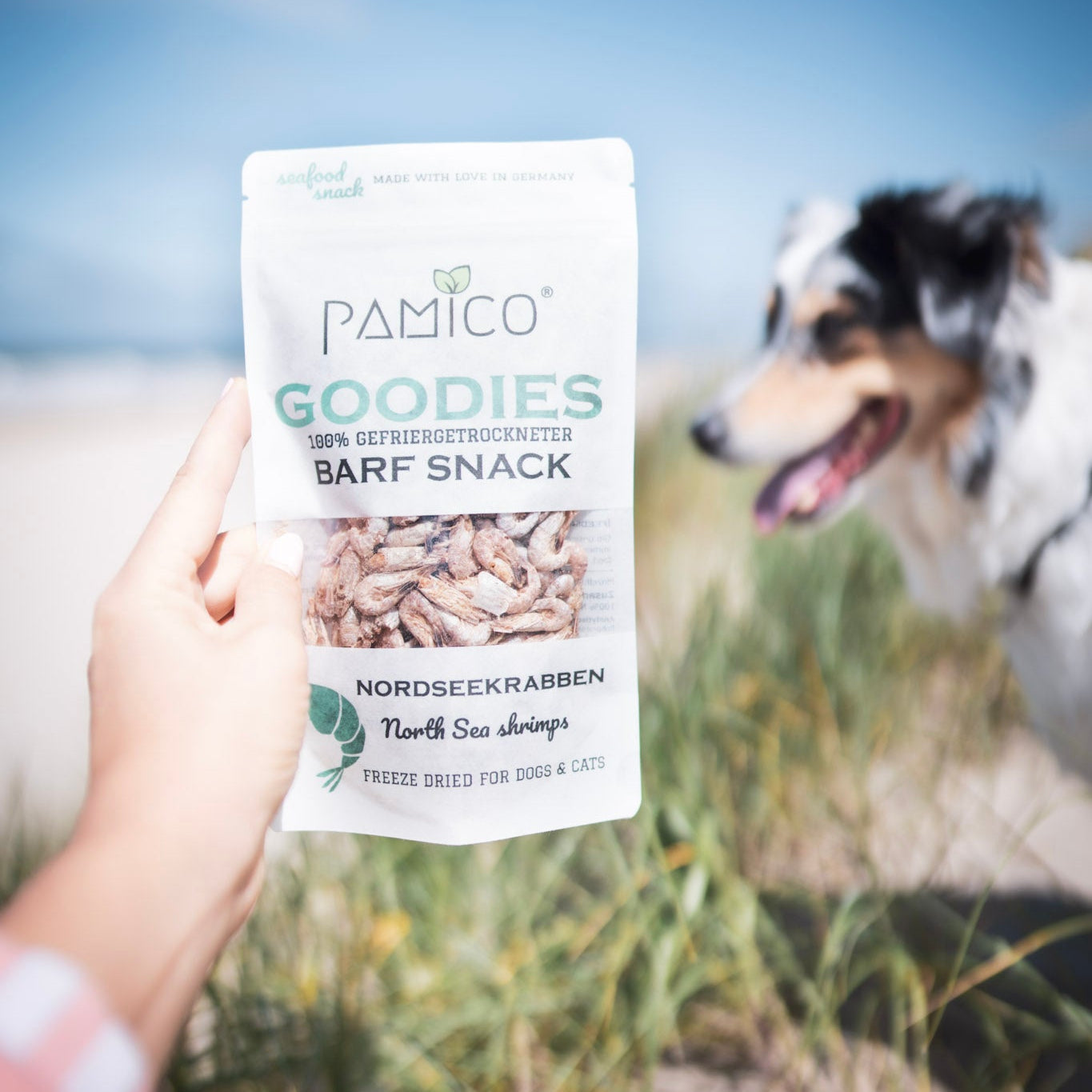 Nordseekrabben gefriergetrocknet - BARF Snack Goodies for dogs & cats Pamico