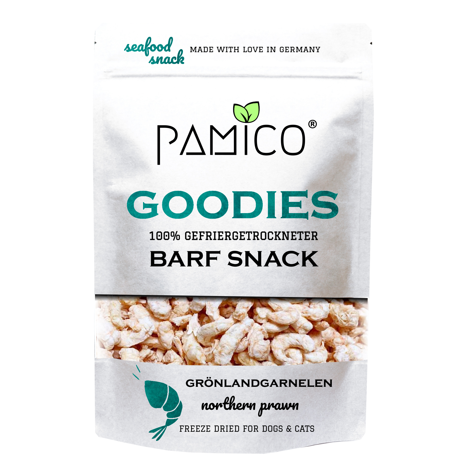 Grönlandgarnelen gefriergetrocknet - BARF Snack Goodies for dogs & cats - Pamico