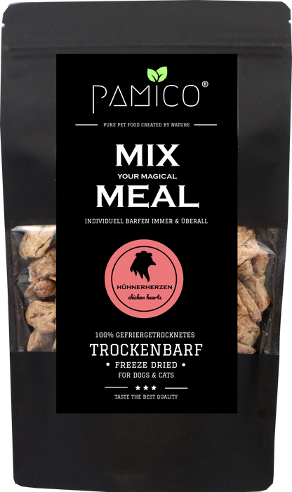 Hühnerherzen gefriergetrocknet - MIX MEAL Trockenbarf