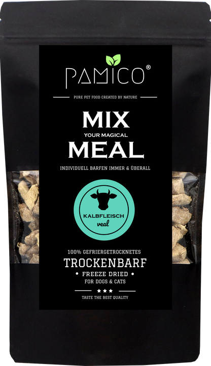 Kalbsfleisch gefriergetrocknet - MIX MEAL Trockenbarf