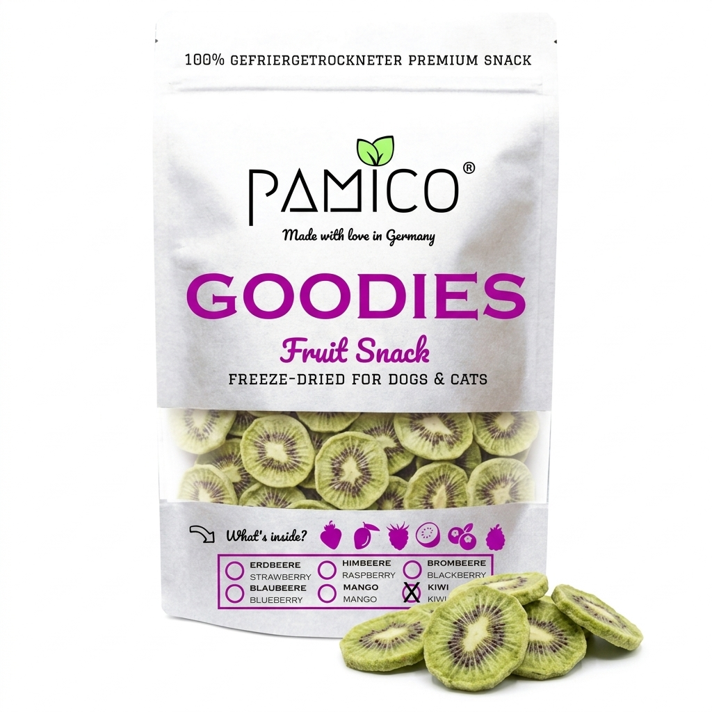 Gefriergetrocknete Kiwi für Hunde & Katzen - Vitaminreicher Fruchtsnack