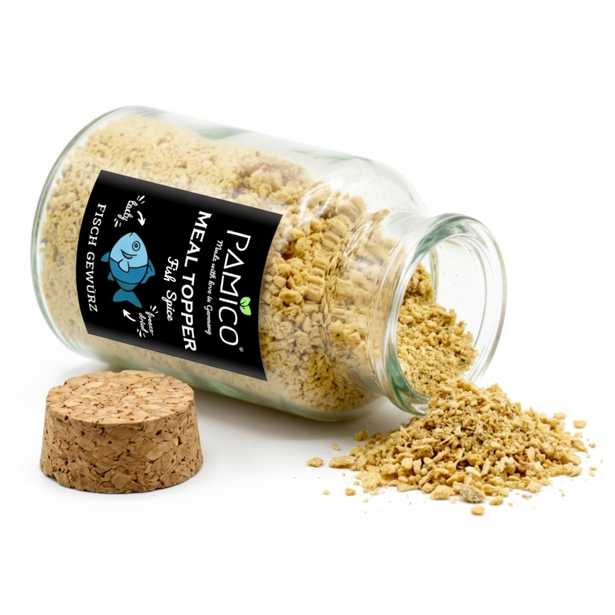 Lachs Gewürz Meal Topper - Omega-3 Fisch Topping für Hunde & Katzen Pamico