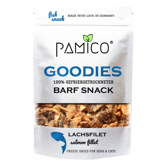 Lachsfilet gefriergetrocknet - BARF Snack Goodies for dogs & cats