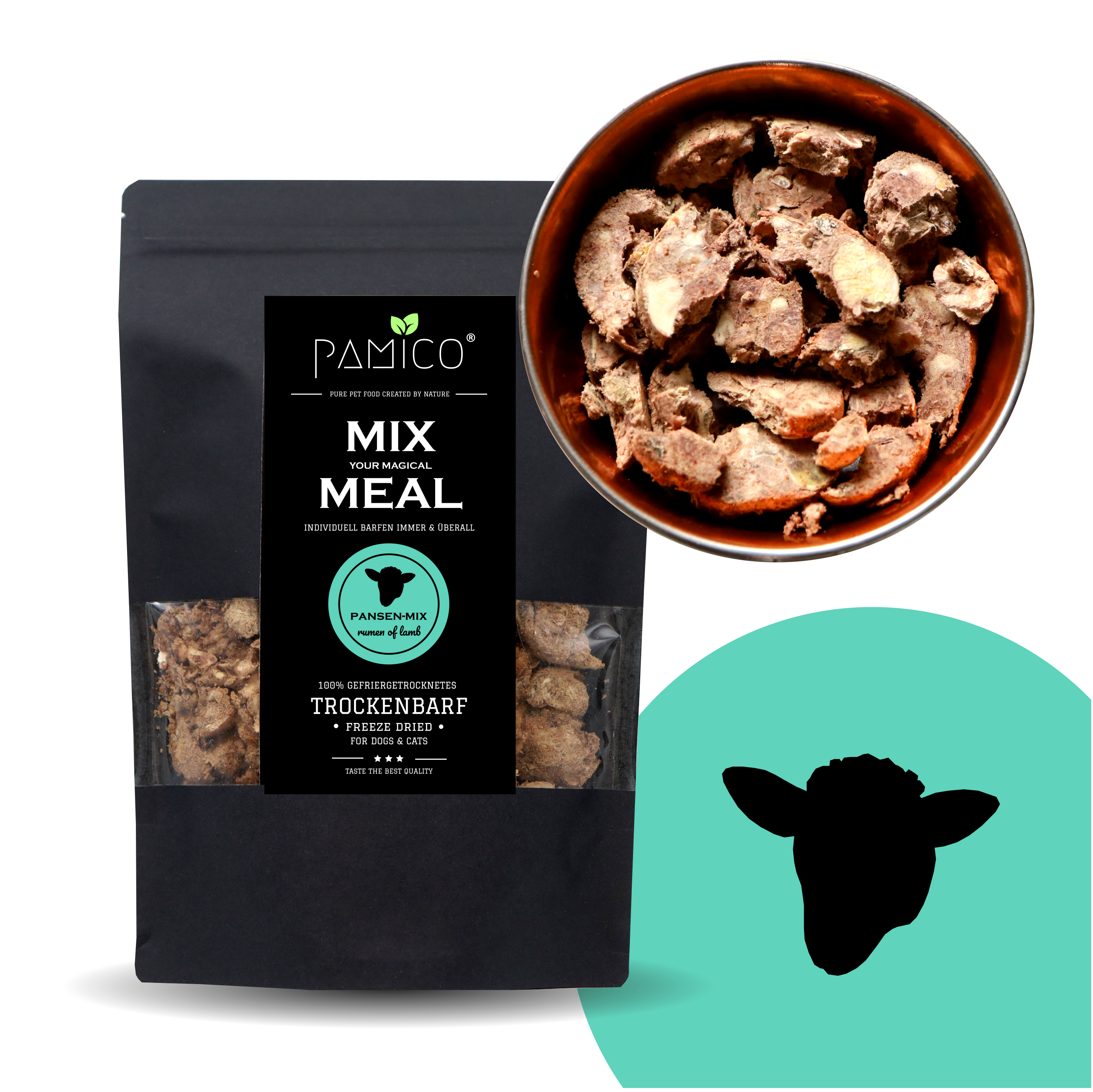 Lammpansen-Mix gefriergetrocknet - MIX MEAL Trockenbarf - Pamico