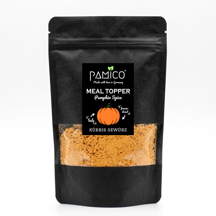 Kürbis Gewürz Meal Topper - herbstlicher Pumpkin Spice für Hunde & Katzen Pamico