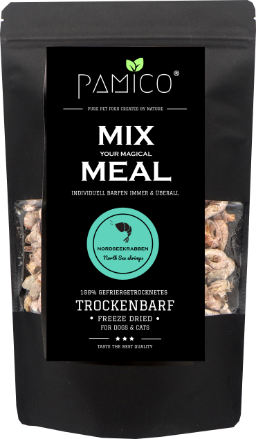 Nordseekrabben gefriergetrocknet - MIX MEAL Trockenbarf - Pamico