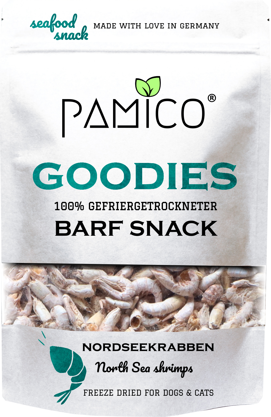 Nordseekrabben gefriergetrocknet - BARF Snack Goodies for dogs & cats