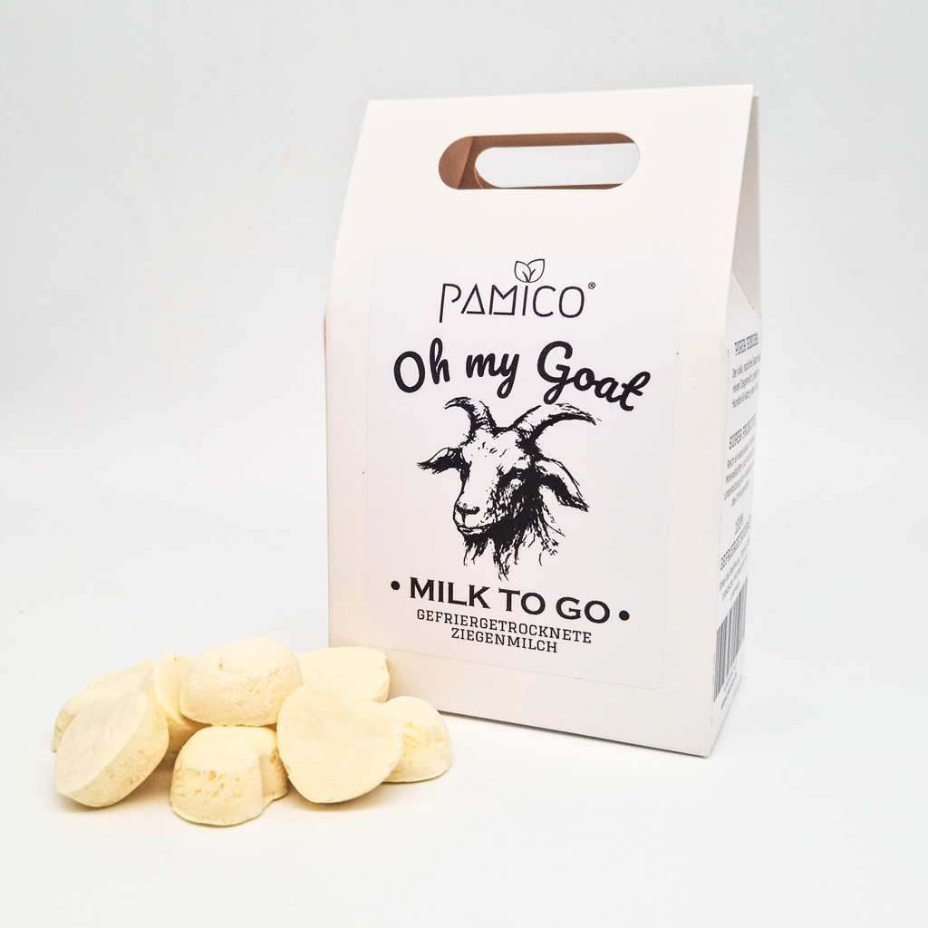 Ziegenmilch gefriergetrocknet - oh my goat milk to go - für Hunde & Katzen Pamico