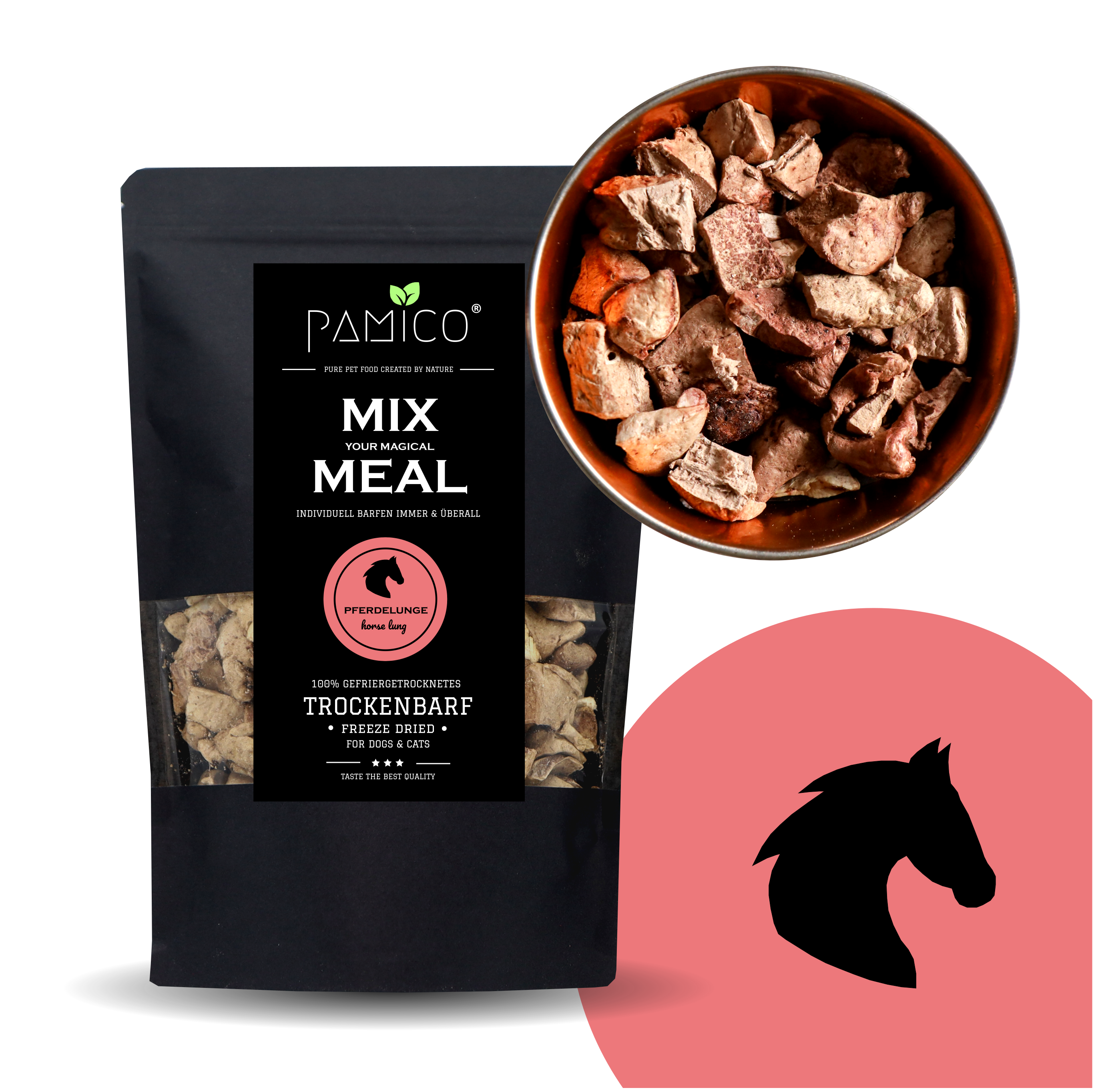 Pferdelunge gefriergetrocknet - MIX MEAL Trockenbarf - Pamico