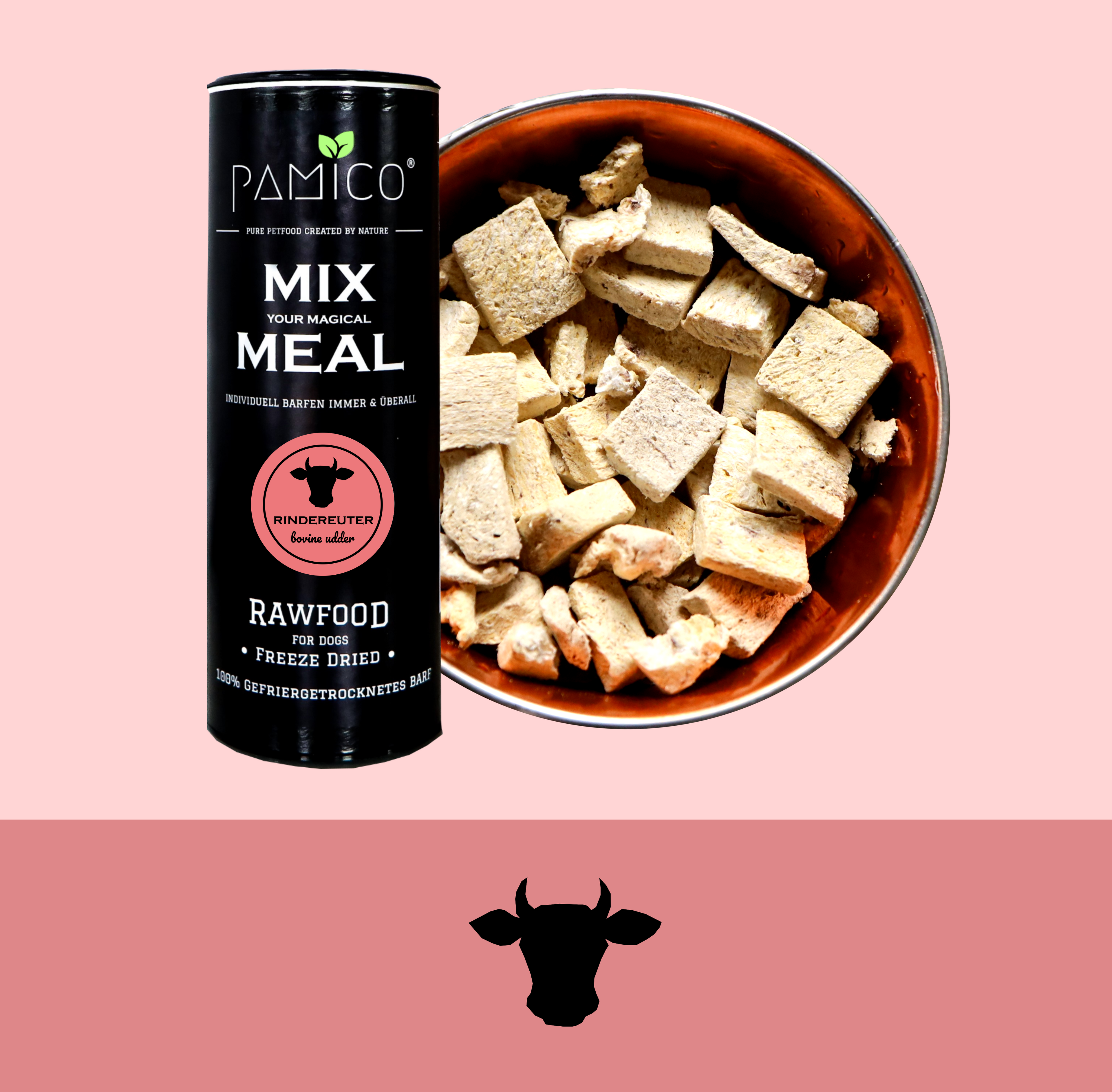 Rindereuter gefriergetrocknet - MIX MEAL Trockenbarf - Pamico