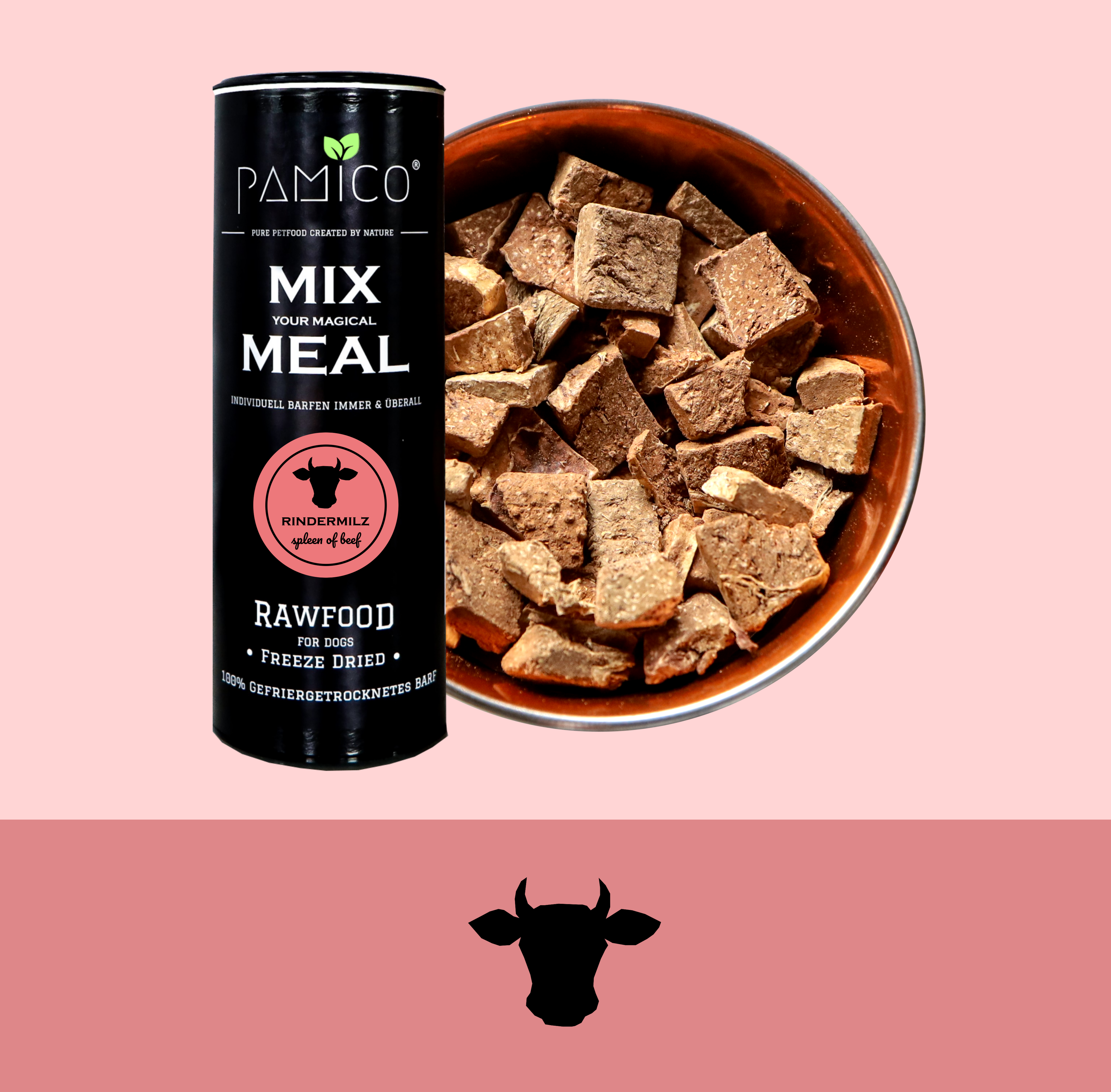 Rindermilz gefriergetrocknet - MIX MEAL Trockenbarf - Pamico