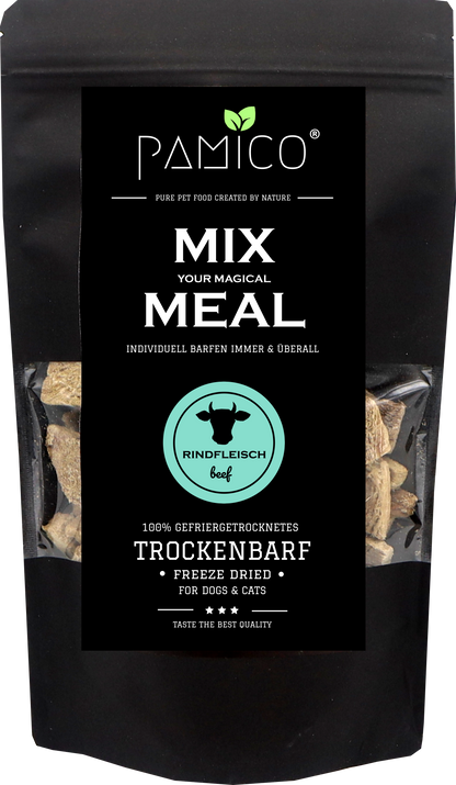 Rindfleisch gefriergetrocknet - MIX MEAL Trockenbarf