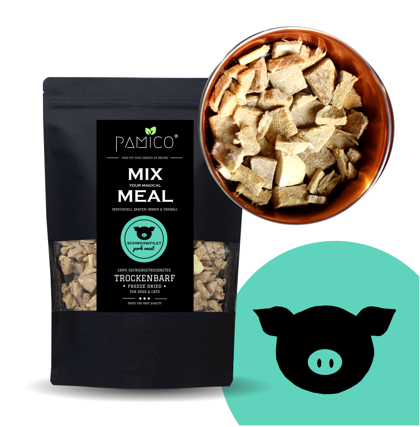 Schweinefilet gefriergetrocknet - MIX MEAL Trockenbarf Pamico