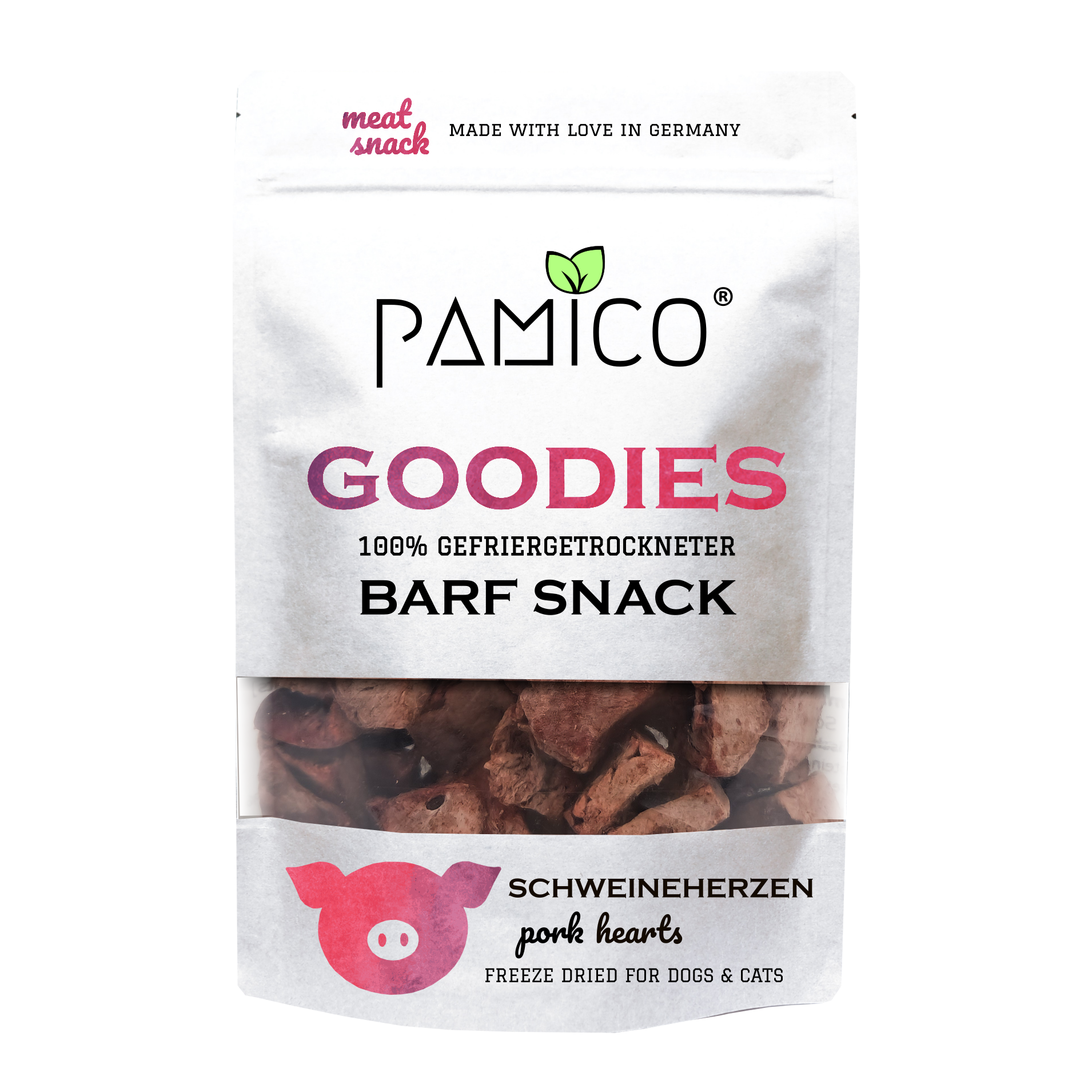 Gefriergetrocknetes Schweineherzen für Hunde & Katzen – 100 % natürlicher, proteinreicher Snack ohne Zusätze