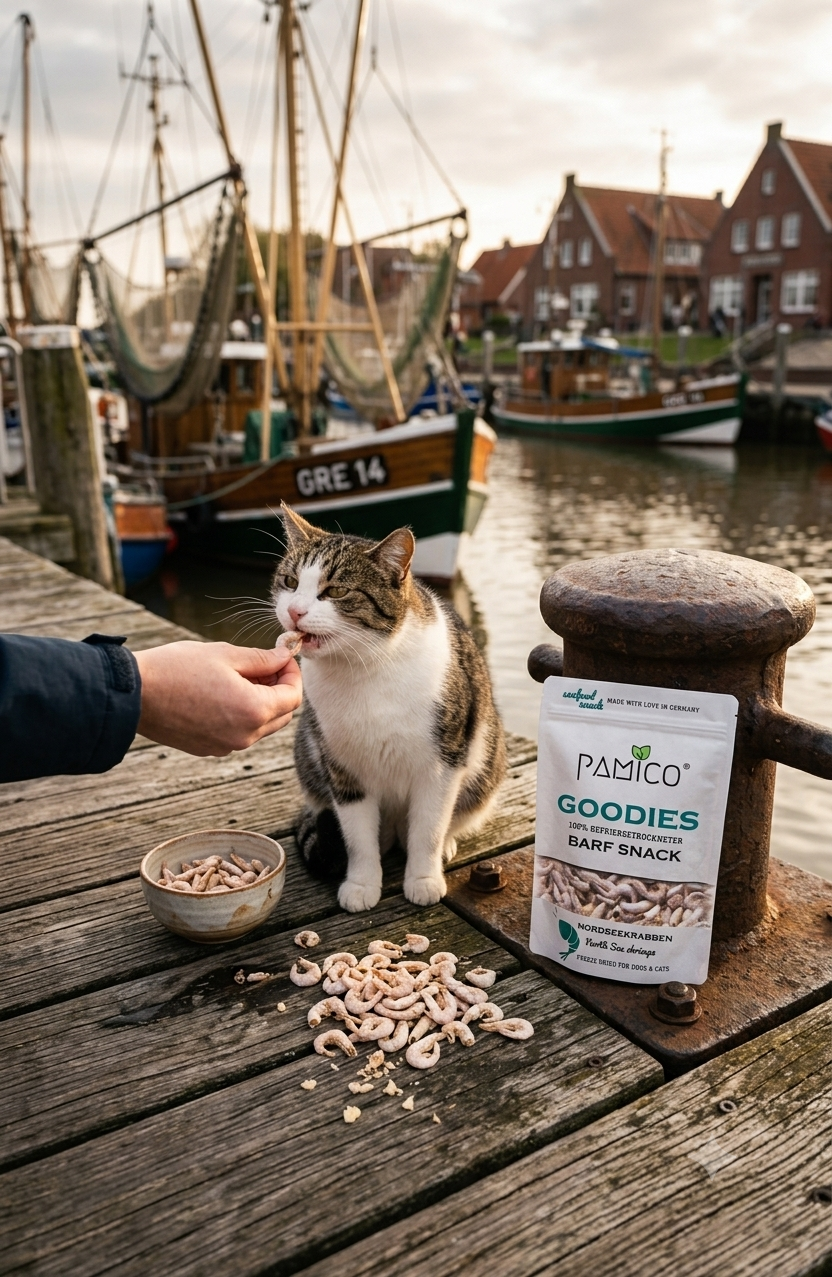 Nordseekrabben gefriergetrocknet - BARF Snack Goodies for dogs & cats Pamico