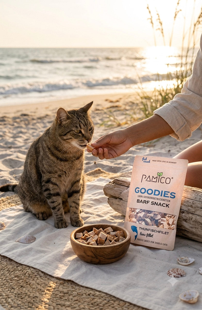 Thunfischfilet gefriergetrocknet - BARF Snack Goodies for dogs & cats Pamico