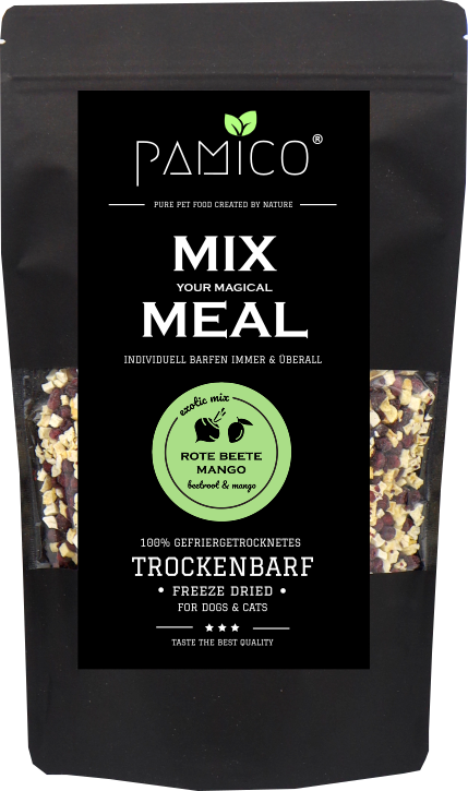 Rote Beete & Mango gefriergetrocknet - MIX MEAL Trockenbarf - Pamico