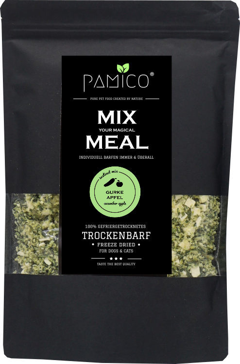 Gurke & Apfel gefriergetrocknet - MIX MEAL Trockenbarf - Pamico
