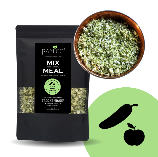 Gurke & Apfel gefriergetrocknet - MIX MEAL Trockenbarf - Pamico