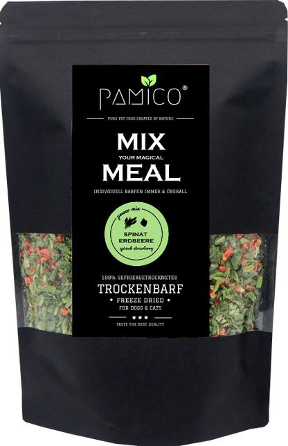 Spinat & Erdbeere gefriergetrocknet - MIX MEAL Trockenbarf