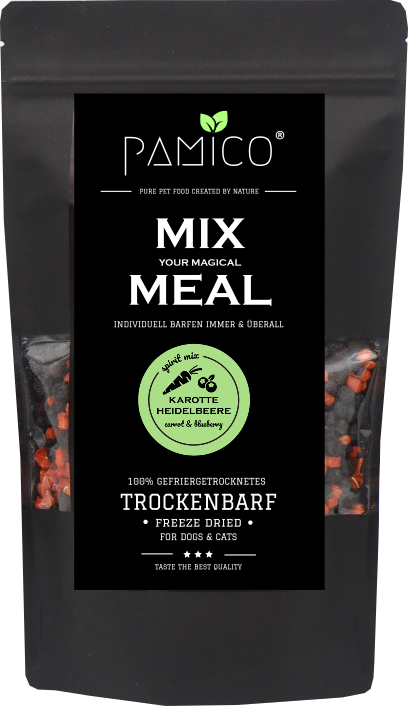 Karotte & Heidelbeere gefriergetrocknet - MIX MEAL Trockenbarf - Pamico