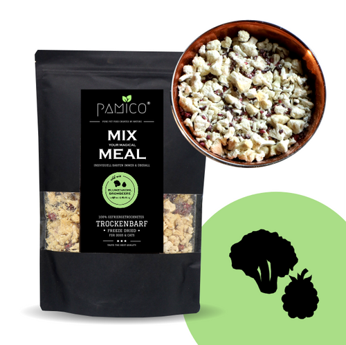 Blumenkohl & Brombeere gefriergetrocknet - MIX MEAL Trockenbarf - Pamico