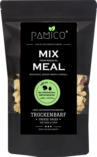 Blumenkohl & Brombeere gefriergetrocknet - MIX MEAL Trockenbarf - Pamico