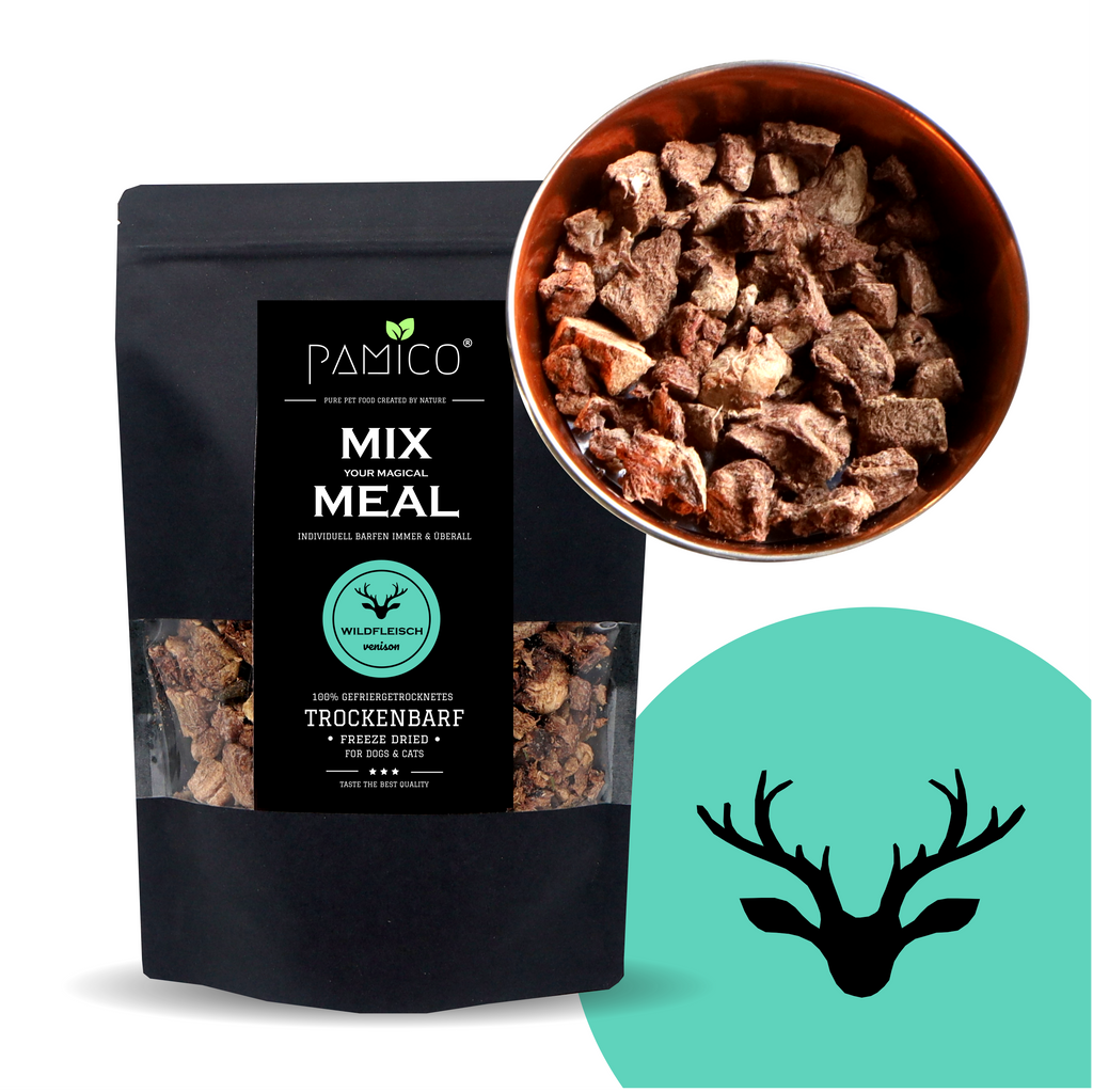 Wildfleisch gefriergetrocknet - MIX MEAL Trockenbarf - Pamico